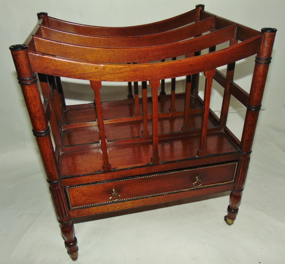 Georgian mahogany canterbury circa 1820