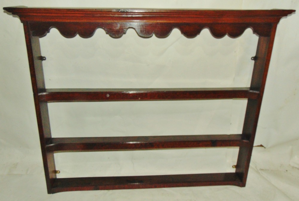 Georgian oak hanging delft rack circa 1760