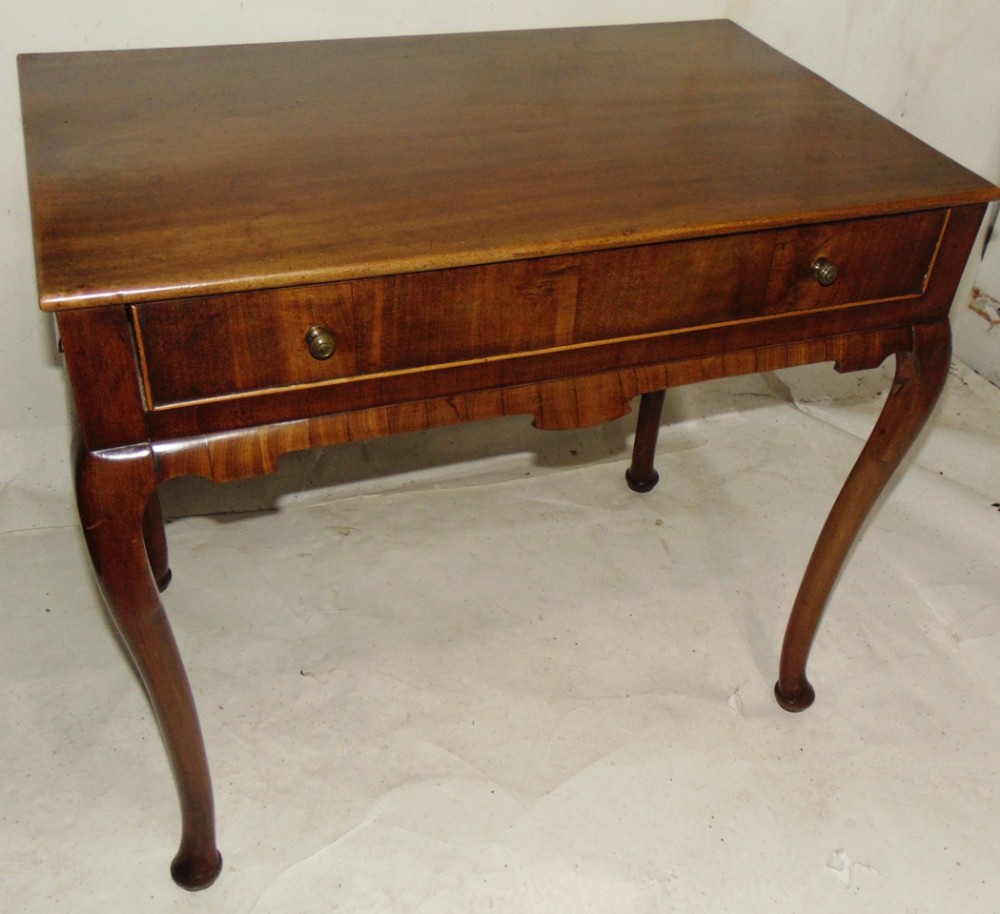 George II red walnut side table circa 1750