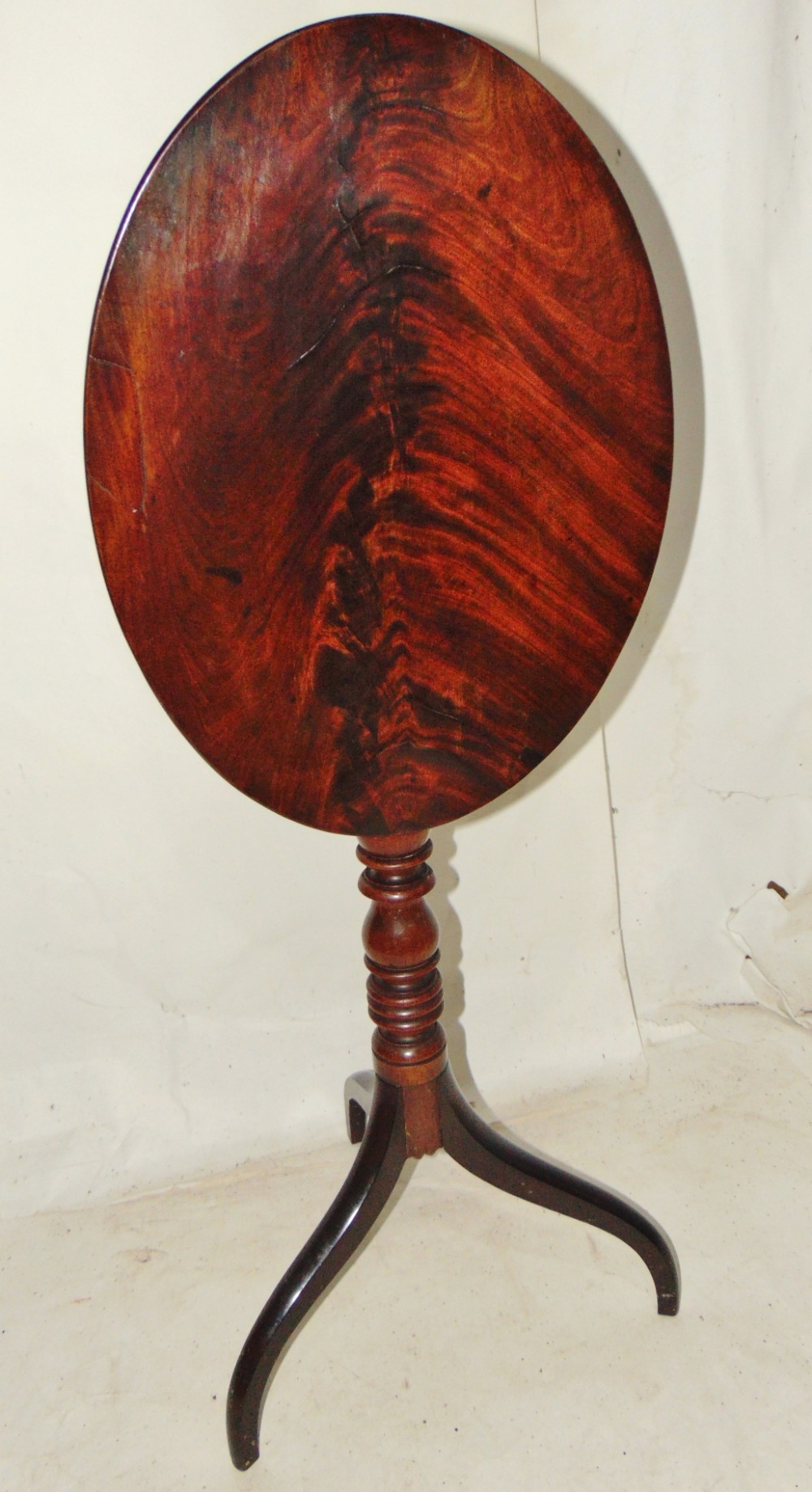 Georgian mahogany tripod wine table circa 1810