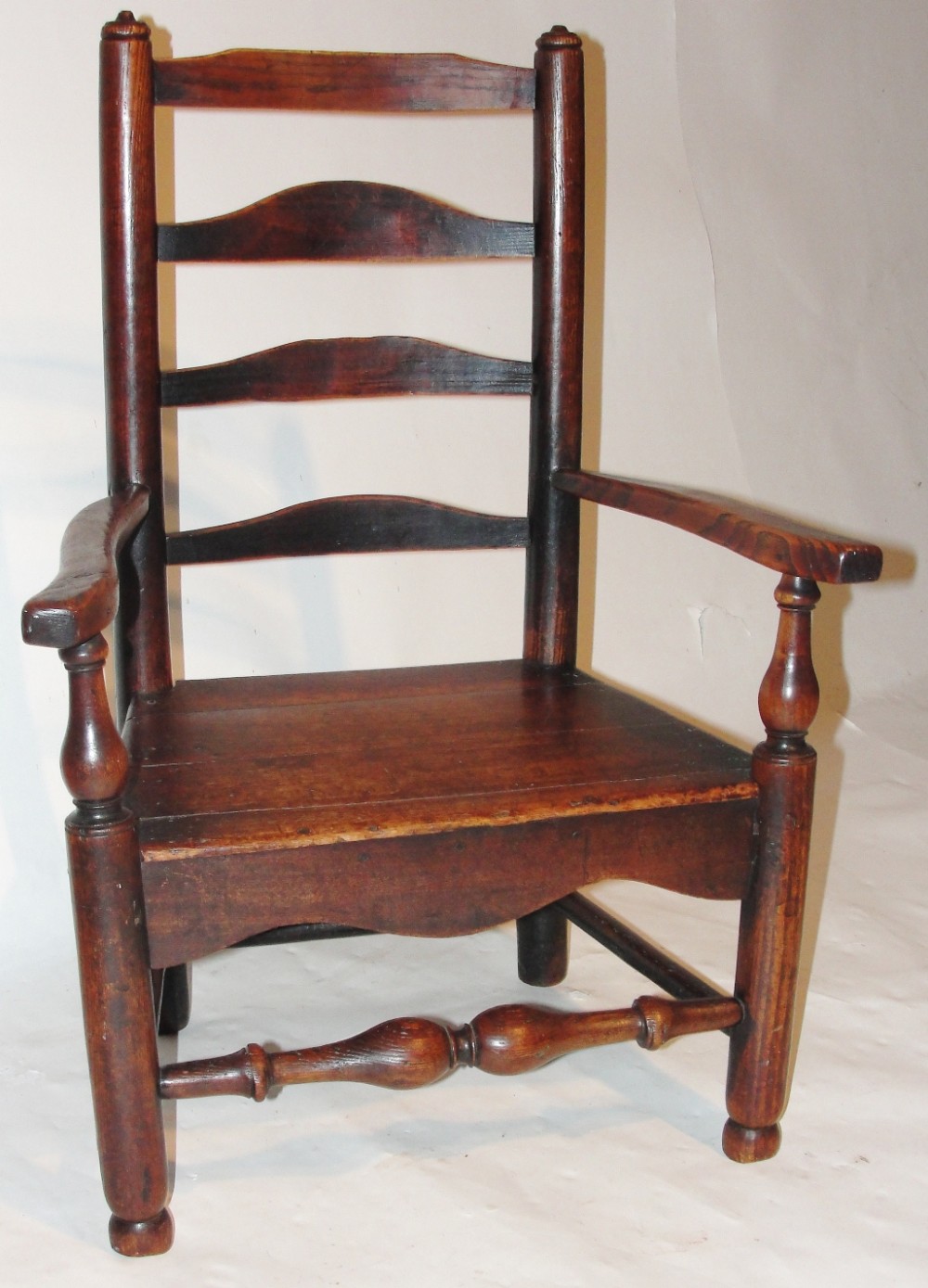 Georgian elm Lancashire child's chair circa 1780