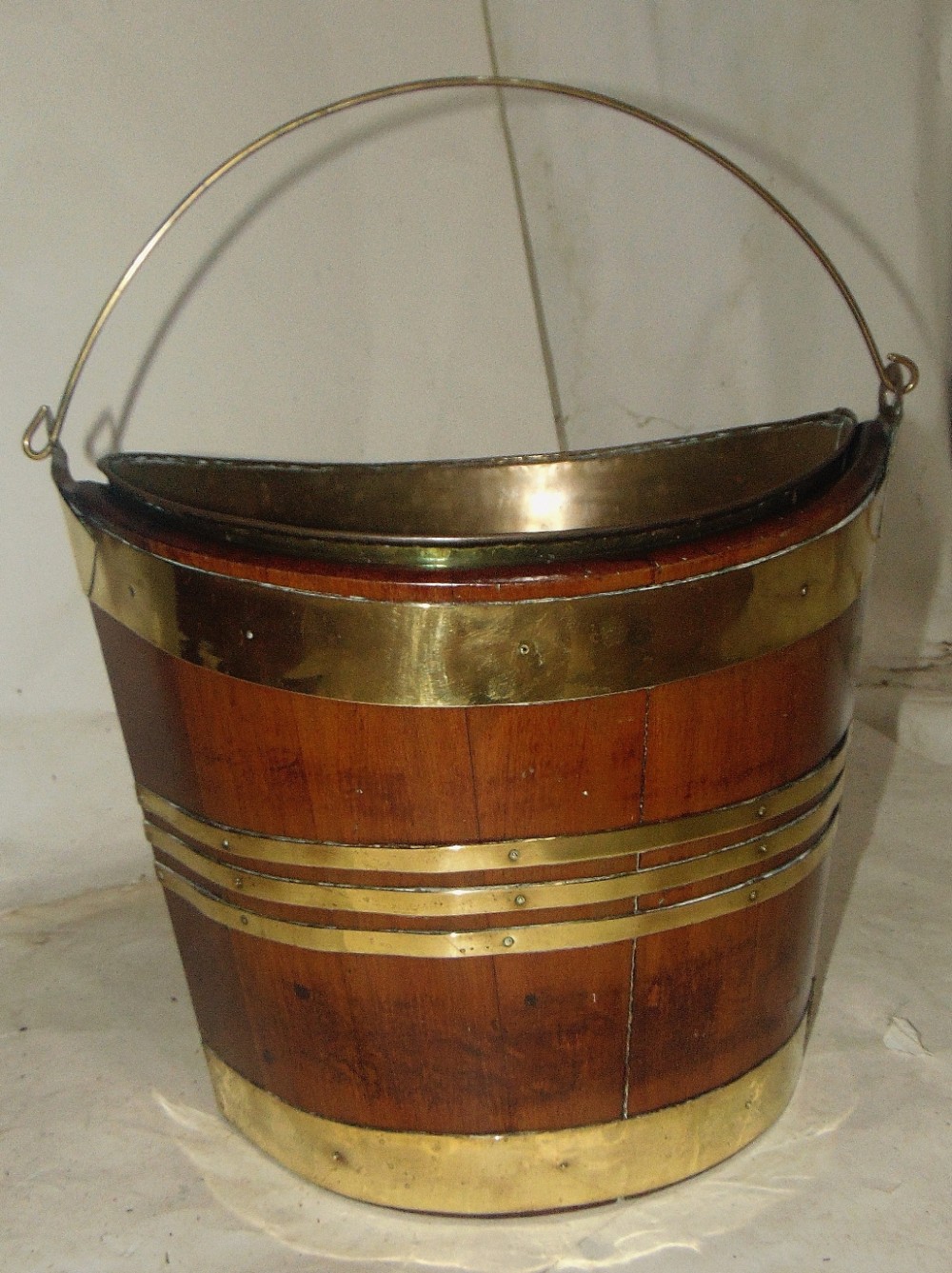Georgian mahogany brass bound bucket circa 1810