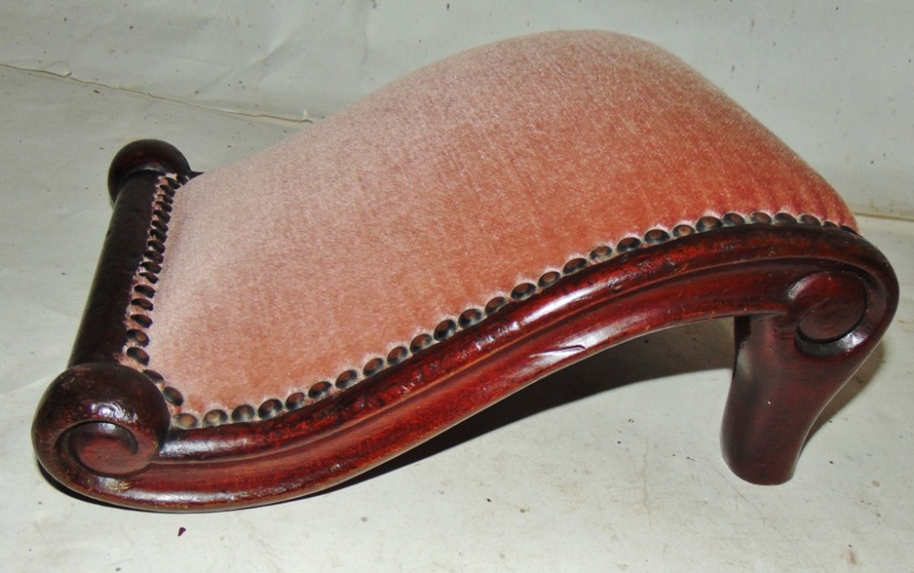 Regency mahogany footstool circa 1815