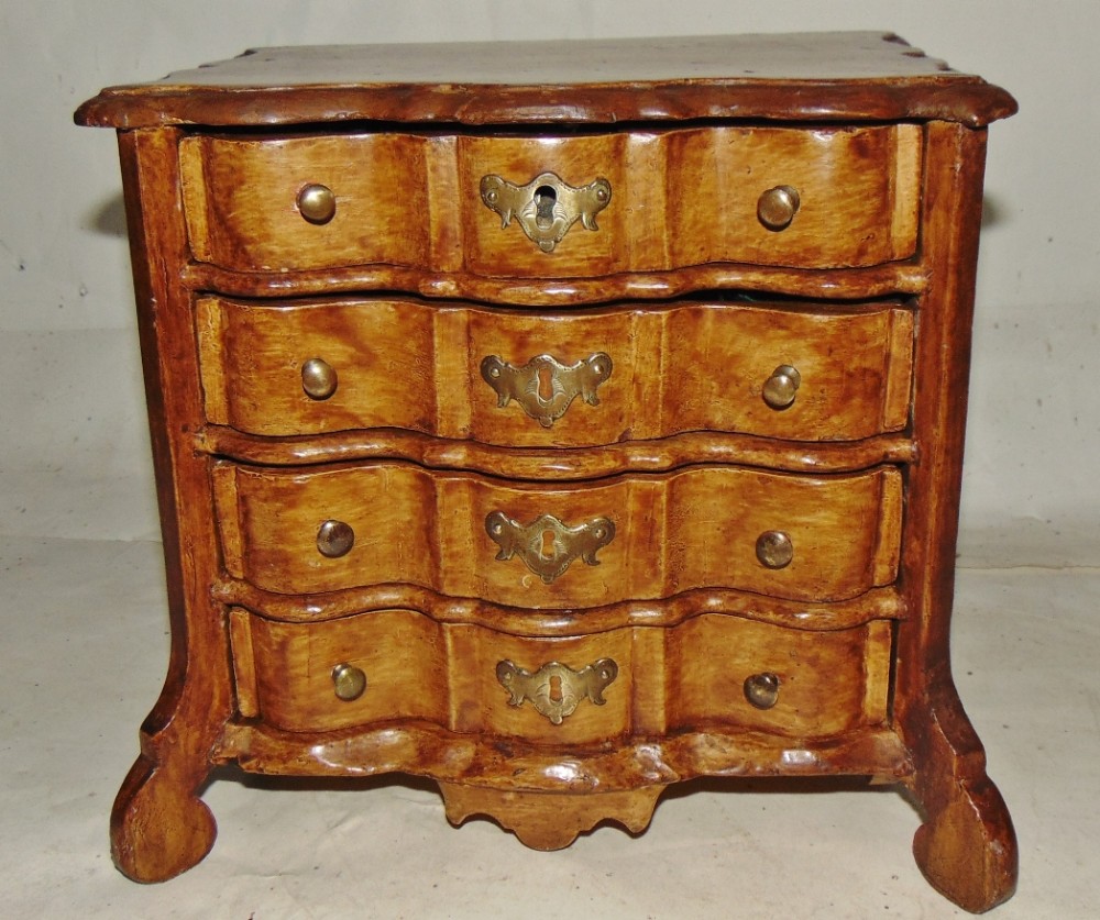 Dutch miniature chest of drawers circa 1775