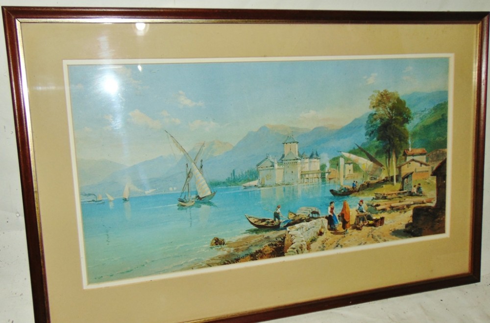 Italian lakes by T.F.Rowbottom circa 1870