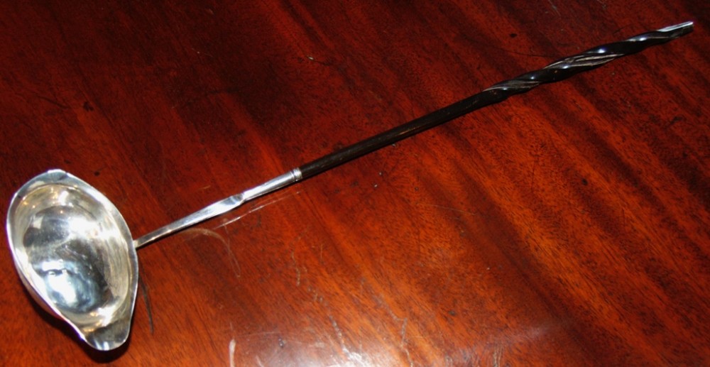 George III silver toddy ladle 1796