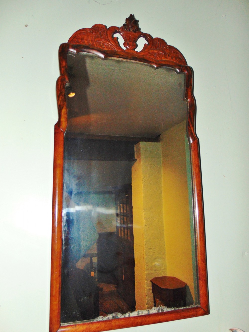 Queen Anne walnut mirror circa 1730