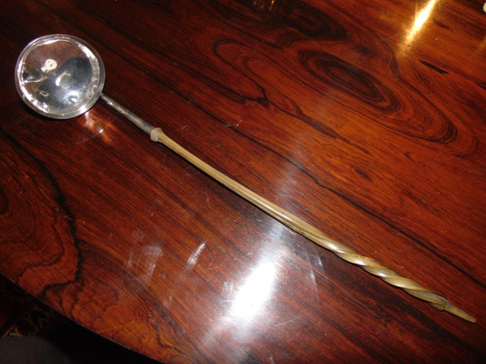 Georgian silver toddy ladle circa 1800