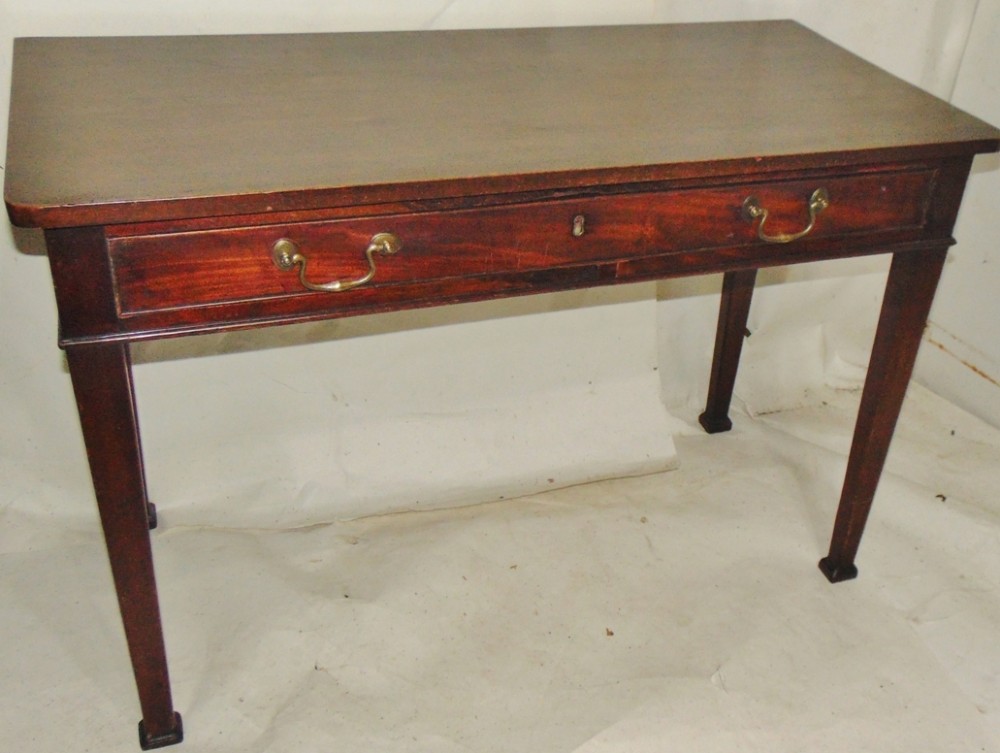Georgian mahogany single drawer side table circa 1780