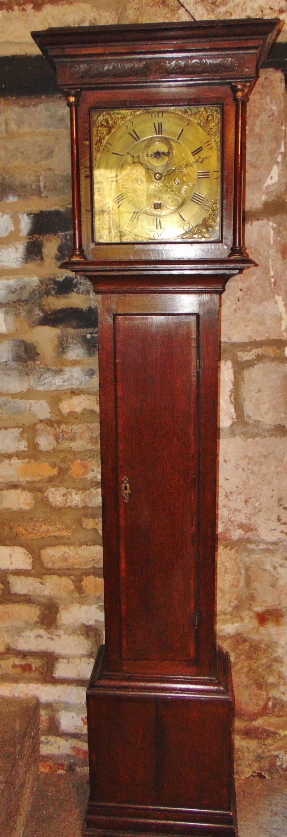 Georgian oak longcase clock circa 1780