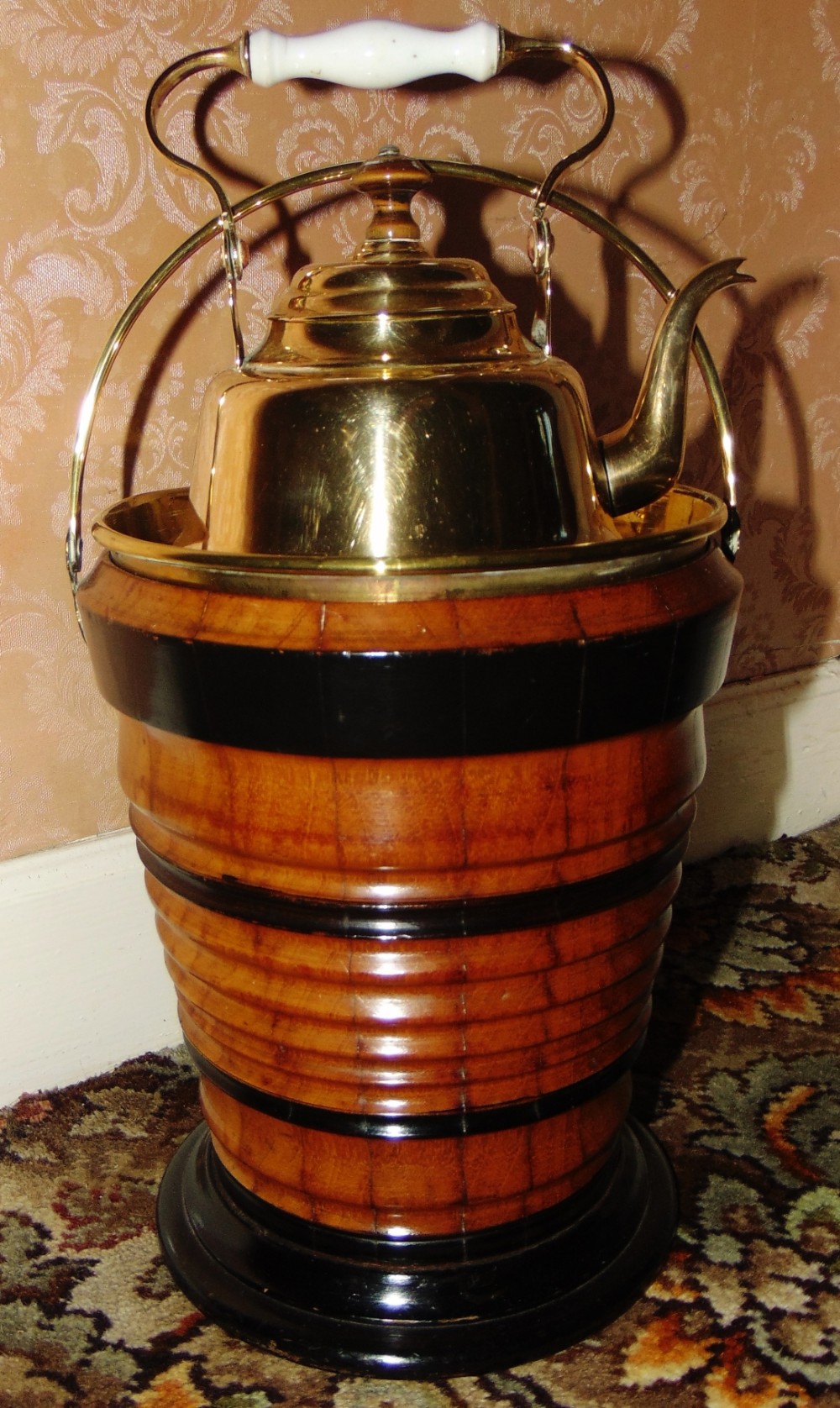 Small Dutch fruitwood tea bucket circa 1820