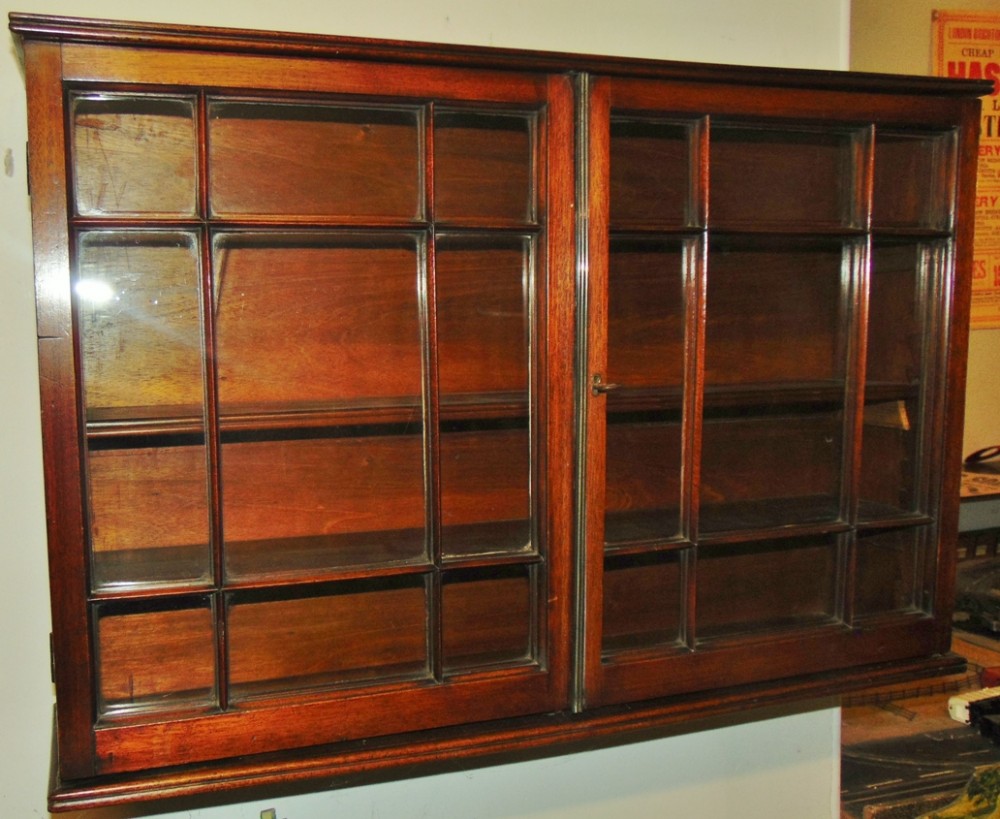 Georgian mahogany hanging cabinet Circa 1800