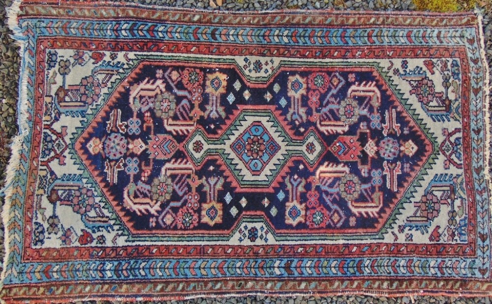 Antique Persian Hamadan rug circa 1920
