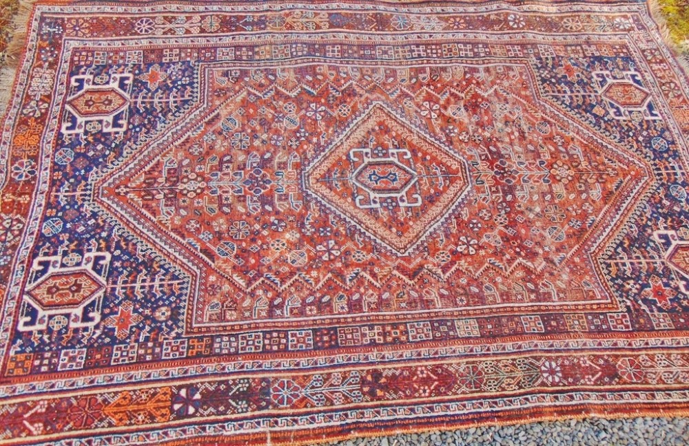Antique Persian Quasquai carpet circa 1910
