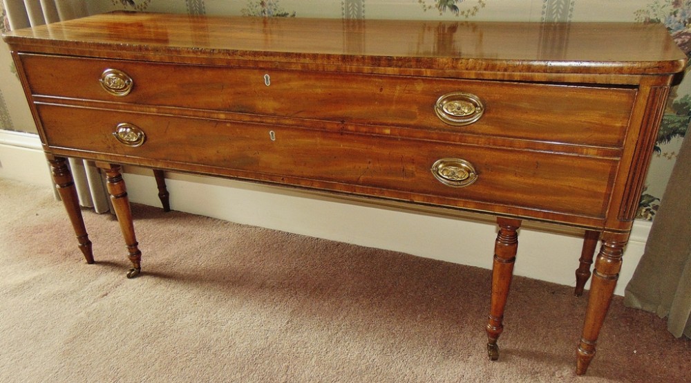 Scottish georgian mahogany long side table circa 1800