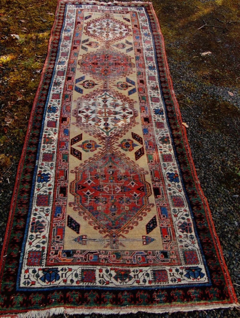 Antique Persian Serapi runner circa 1910