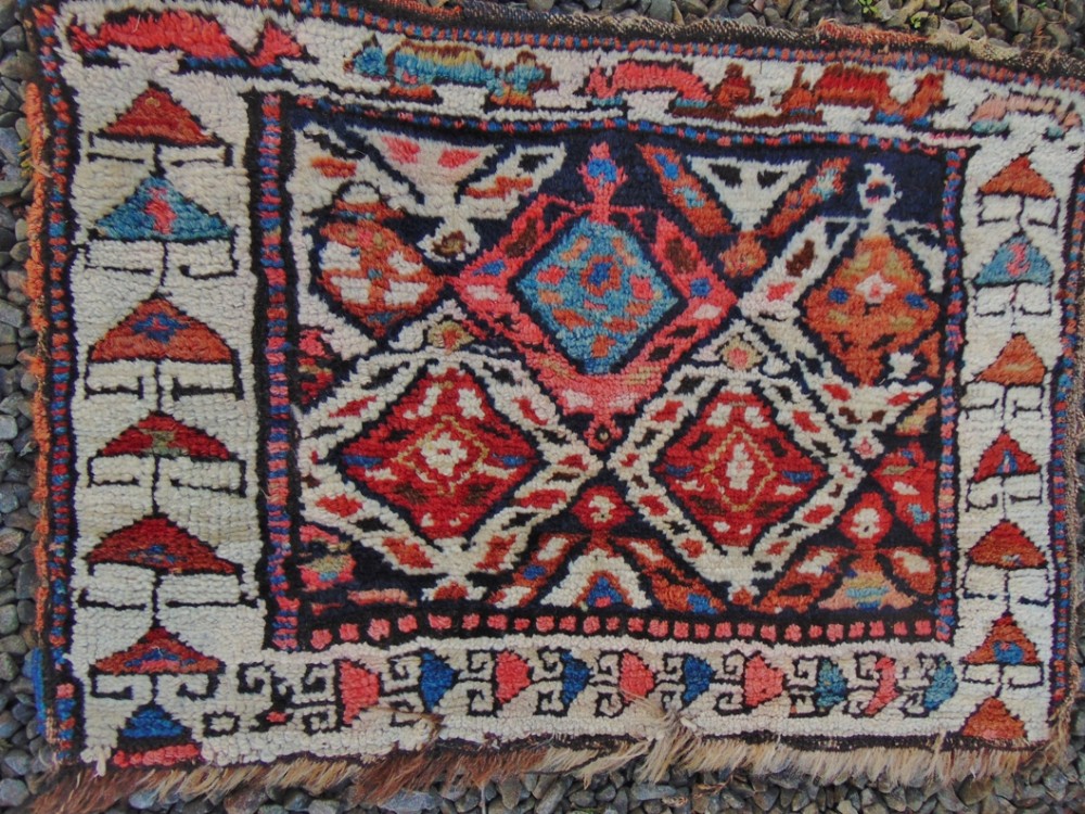Antique Persian Kurdish bagface circa 1900