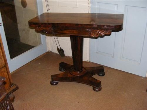 Great Quality William 1v Rosewood Card Table.