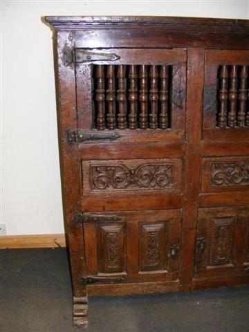 fig 1. A 16th Century Spanish Food Hutch Cupboard.