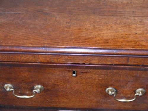 fig 1. Superb Georgian Crossbanded Oak Dresser base.