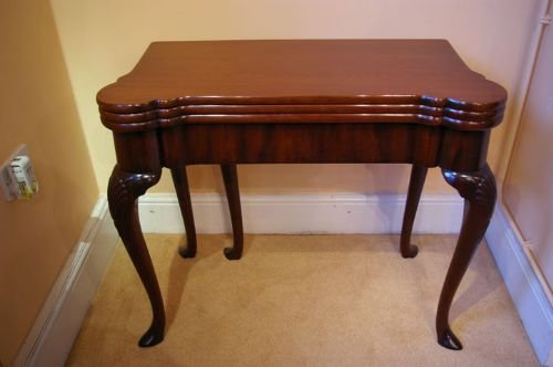 Mahogany Triple Fold-over Card/tea Table