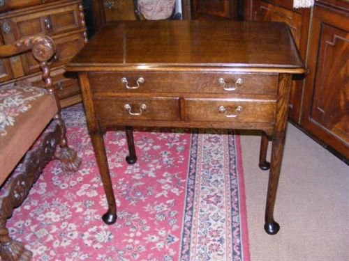 Georgian Oak 3 Drawer Side Table/lowboy