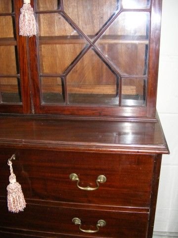 fig 1. A superb Georgian Mahogany Secretaire Bookcase.