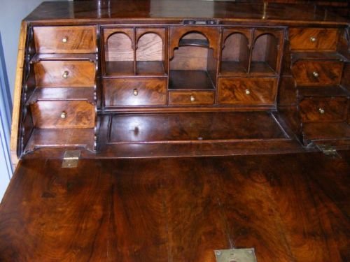 fig 2. Early 18th Century Walnut Bureau.