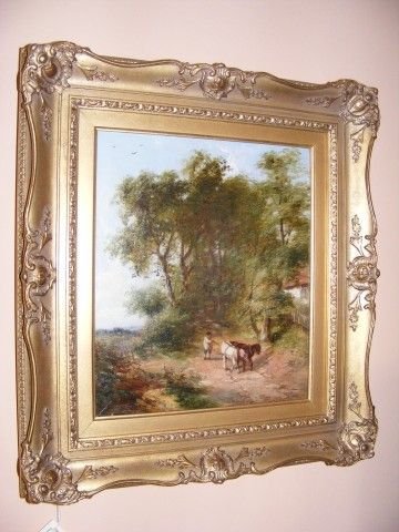 Pair of Landscape Oil Paitings, Henry Jutsum 1816 - 1869.
