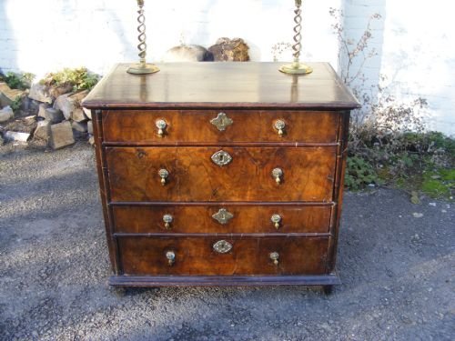 Late 17th Century Oak and Walnut Chest