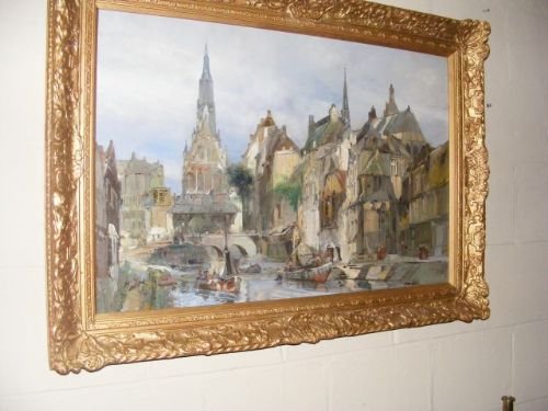 Continental Landscape painting c.1900