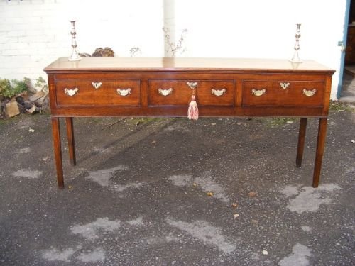 Fine 18th Century Oak Dresser Base