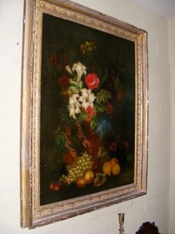 Decorative Stiill Life of Flowers by Edwin Steele Signed and Dated 1870

