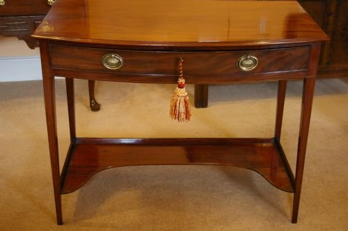 George III Mahogany Bowfront Table