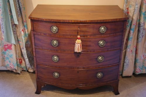 Regency Mahogany Bowfront Chest of Drawers