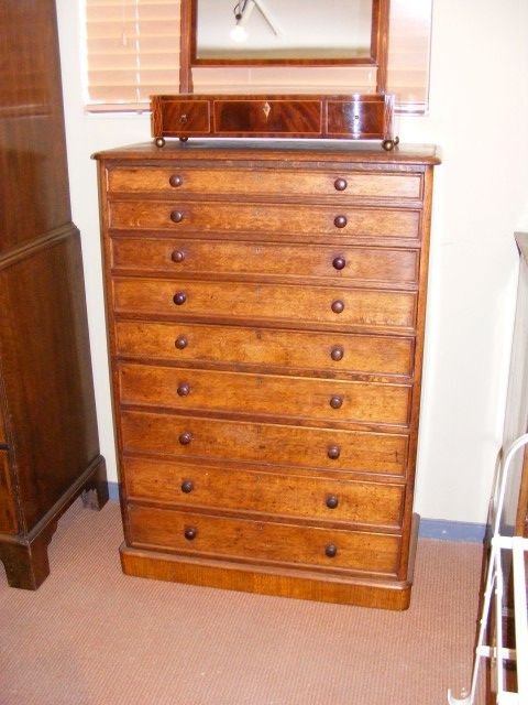 A Larger Than Normal Wellington Chest of Drawers.