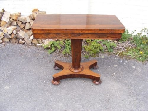 A Rosewood Card Table.