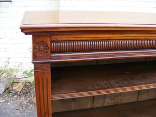 fig 1. Charming late 19th Century Walnut open bookcase