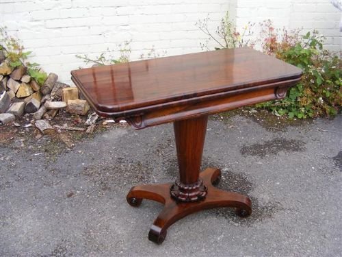 Lovely Early 19th Century Rosewood Card Table with Fabulous Colour
