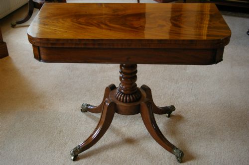 Regency Mahogany Card Table
