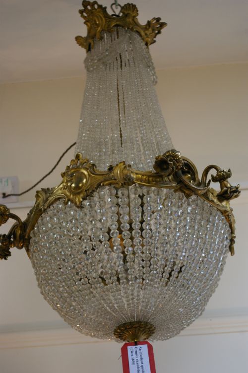19th Century Tent and Bag Chandelier