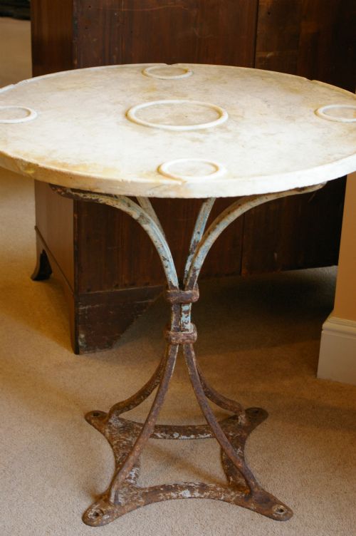 Late 19th Century Maritime Marble Topped Table