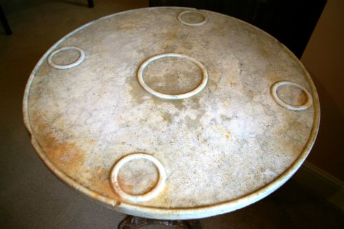 fig 1. Late 19th Century Maritime Marble topped Table