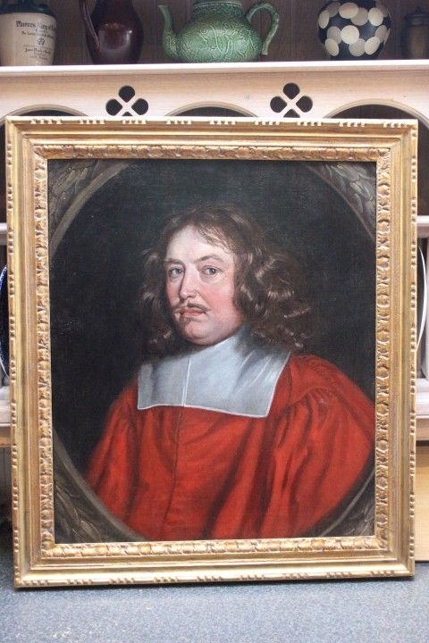 Superb 17th Century Portrait After Phillipe De Champaigne 1602-1674