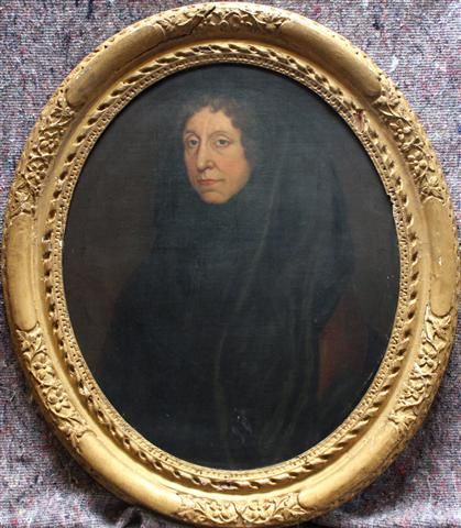 fig 1. Good quality Pair early 18th century portraits of a Gentleman & His Wife. In the style of Lely.