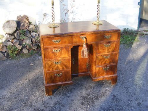 Beautiful 18th Century Walnut Kneehole Desk