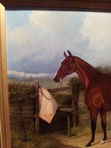 fig 1. A wonderful Oil painting study of a horse.