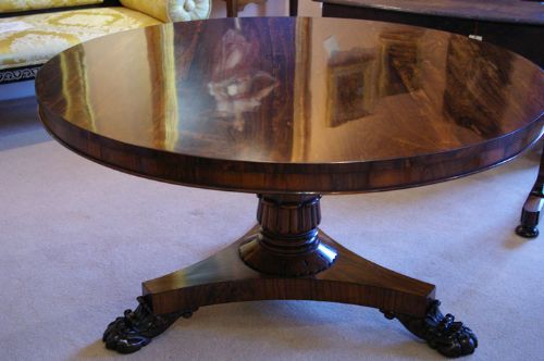 A Stunning Large Rosewood Pedestal Dining Table.