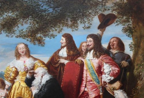 fig 1. Magnificent Large Oil Painting of King Charles by John Hollins RA 1798-1865
