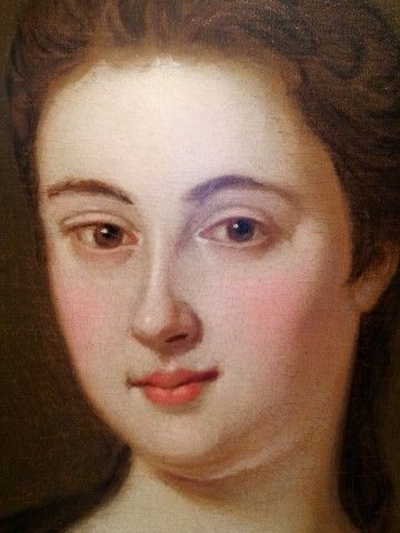 fig 2. Beautiful 18th Century Oil on canvas portrait of a lady in the manner of Opie